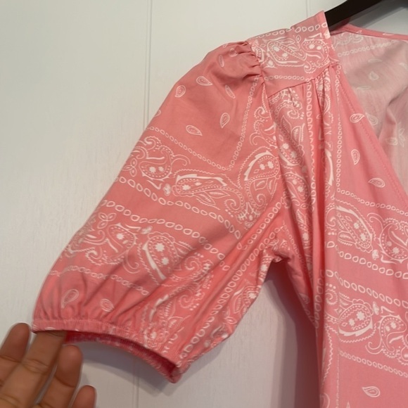 NWT Never Fully Dressed Womens Pink Bandana Dress Size 4 - Picture 8 of 12